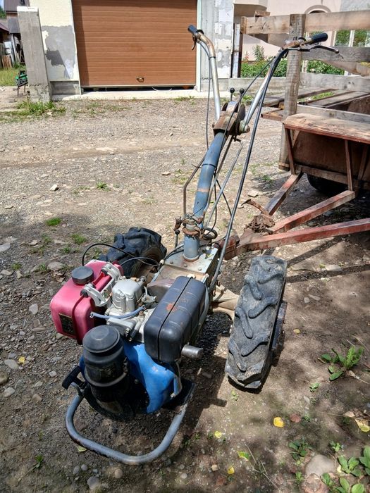 Мотоблок Мотор Січ МБ-6Д з причепом і навісним обладнанням + MF-70