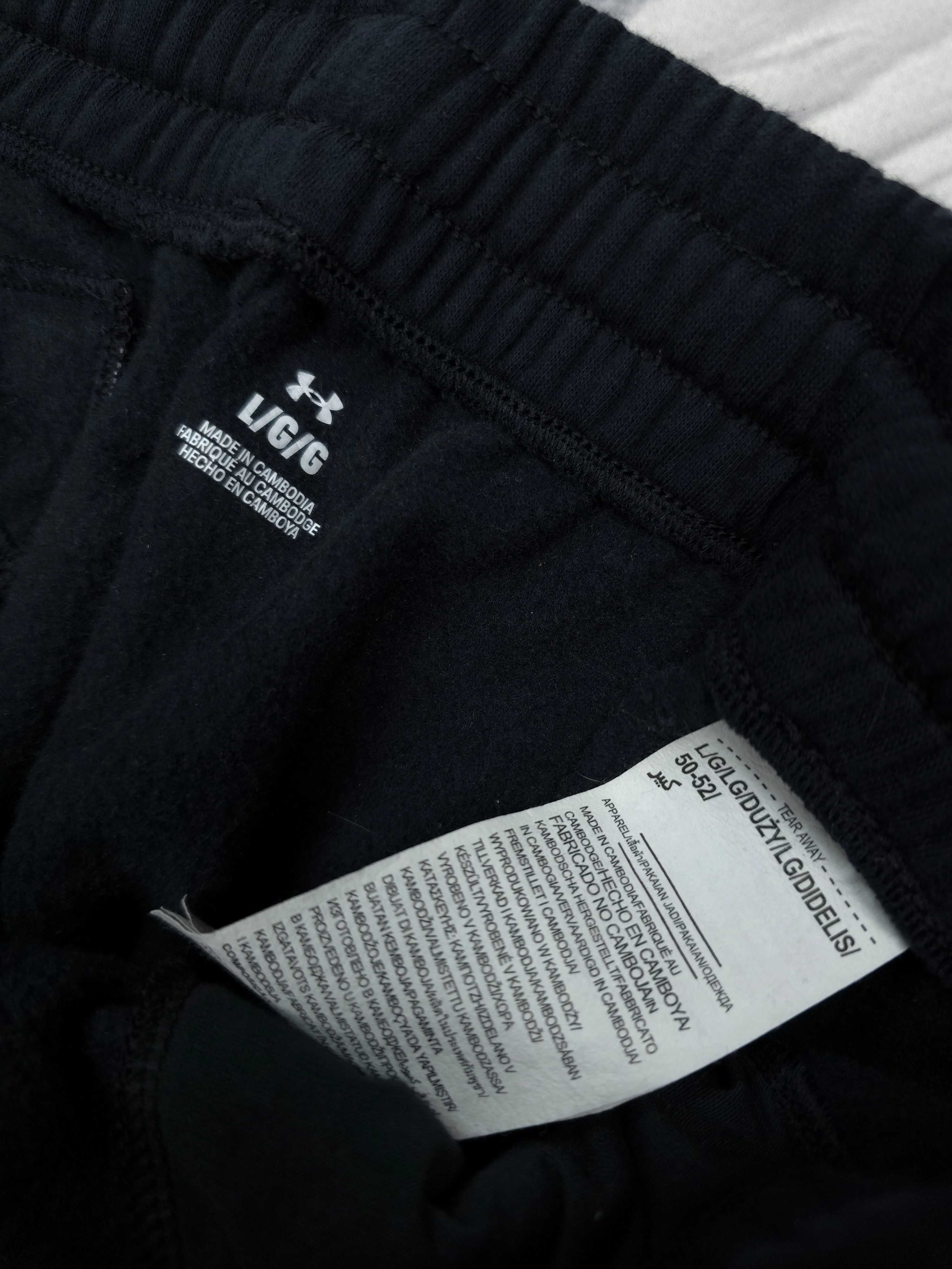 UNDER ARMOUR Fleece Męskie Dresy Spodnie Dresowe L