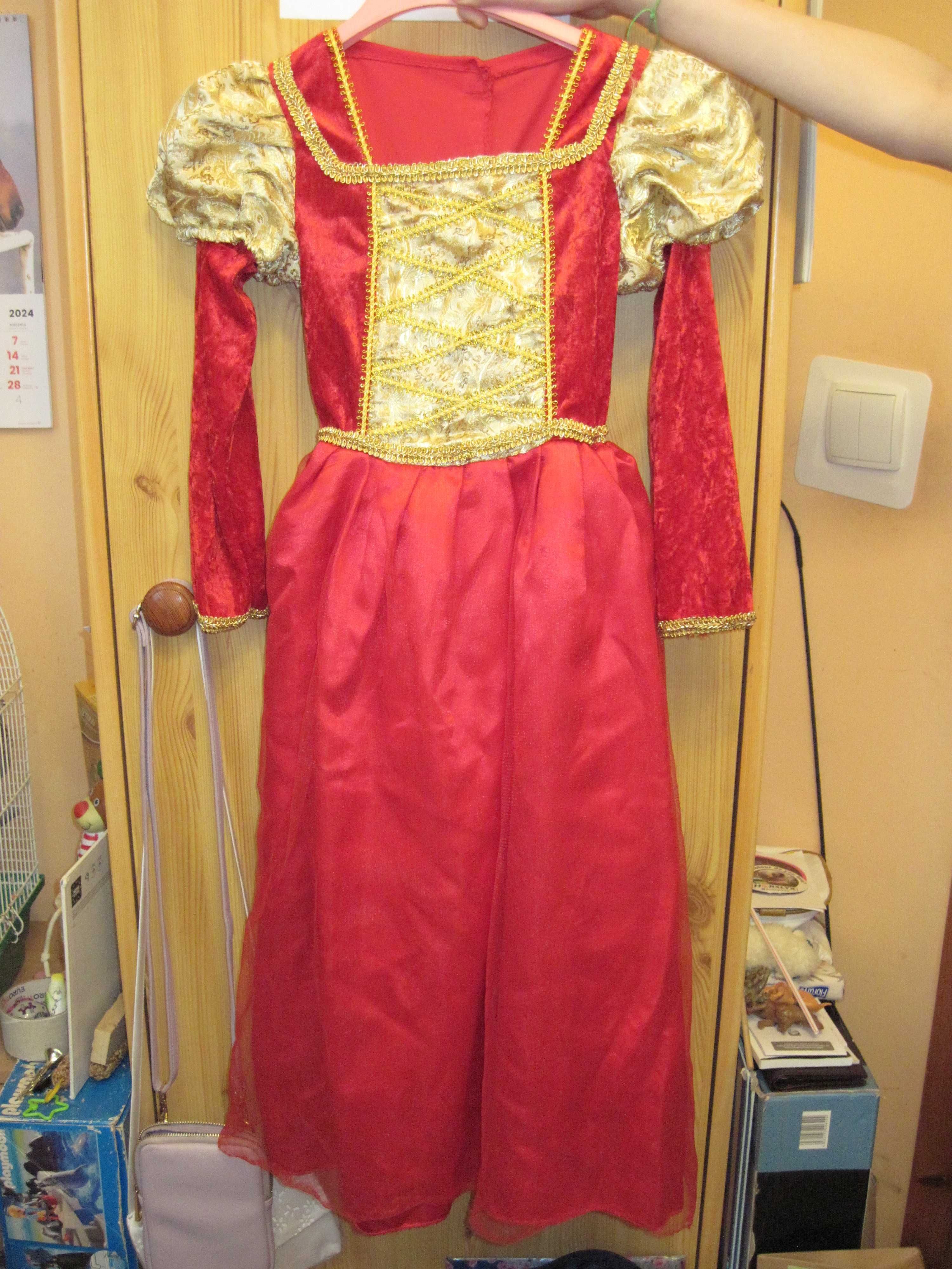 Sukienka księżniczki na balik, wiek 1-3 klasa SP