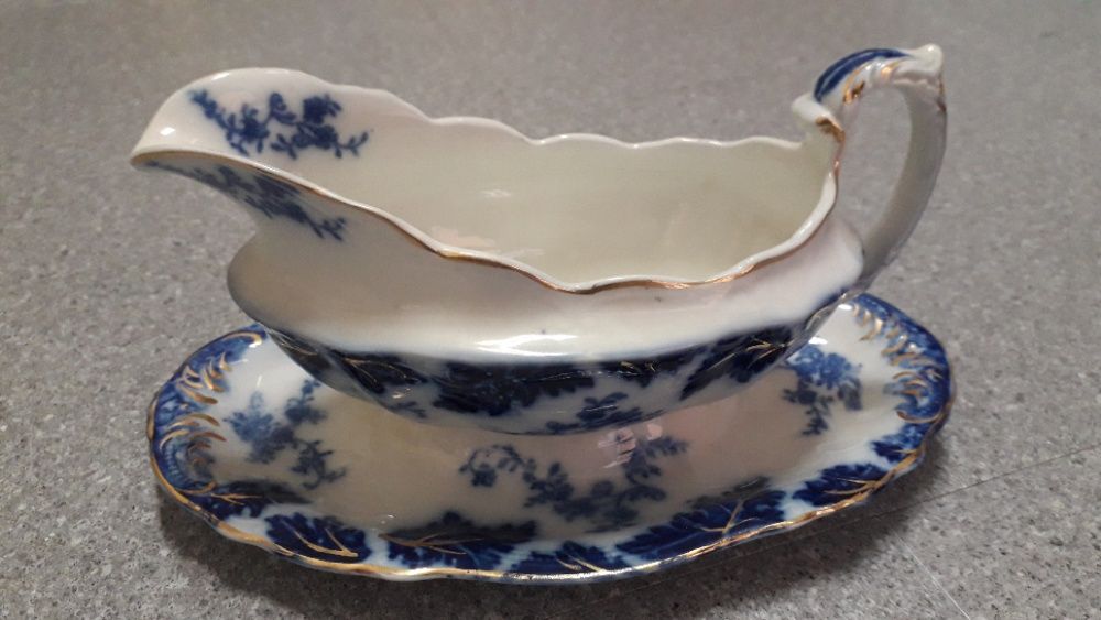 Molheira antiga em Porcelana azul borrão W.H. GRINDLEY - Mint