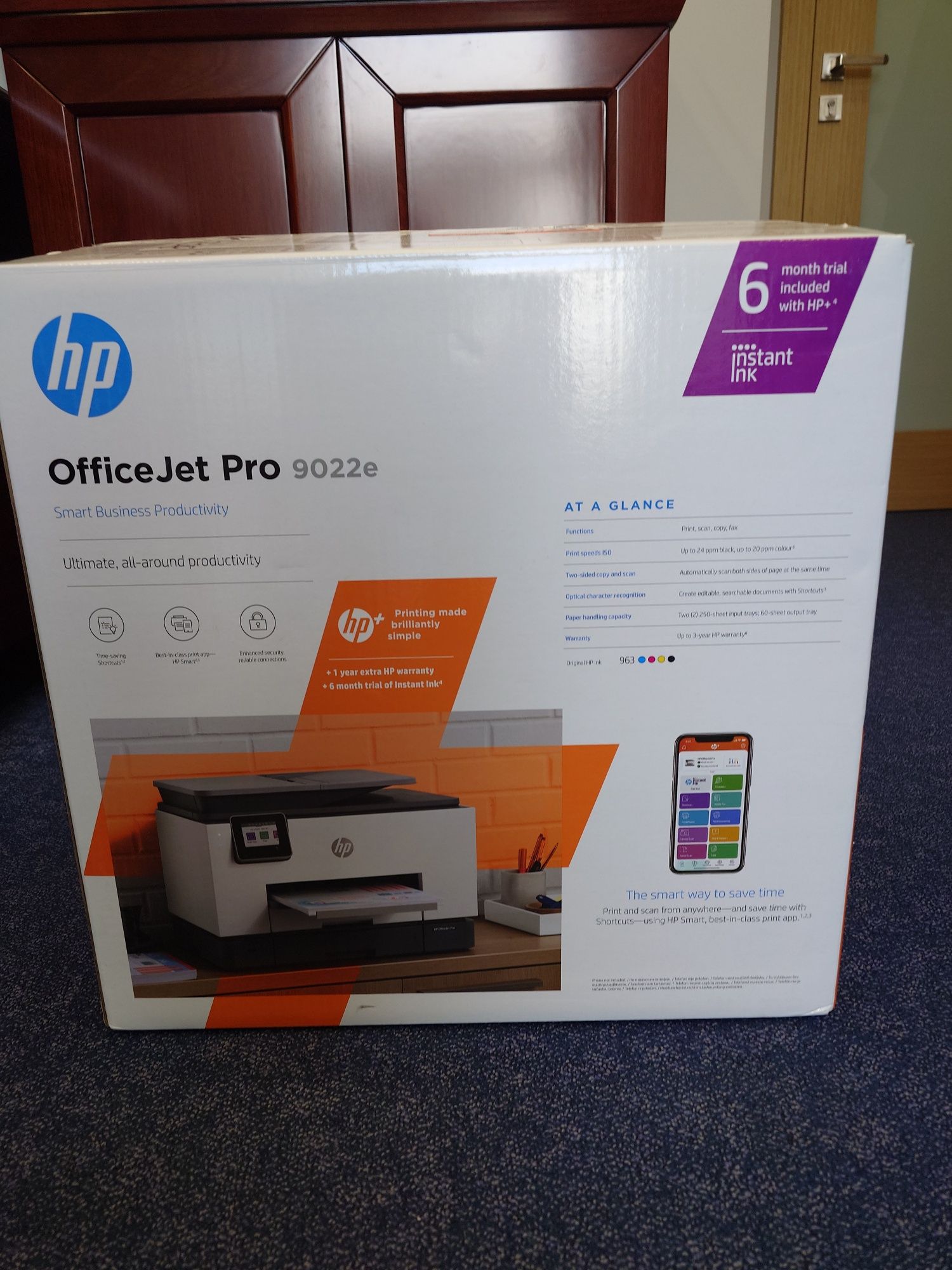 Urządzenie wielofunkcyjne HP Office Jet Pro 9022e