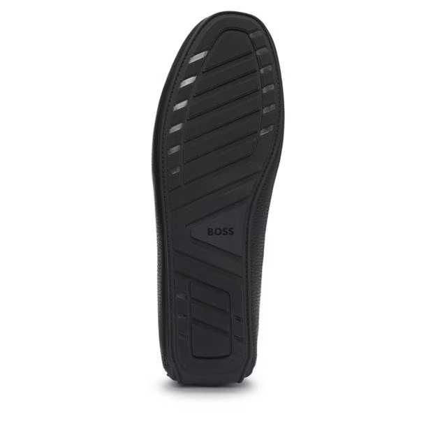 HUGO BOSS skórzane męskie mokasyny NERO /BLACK NOWE