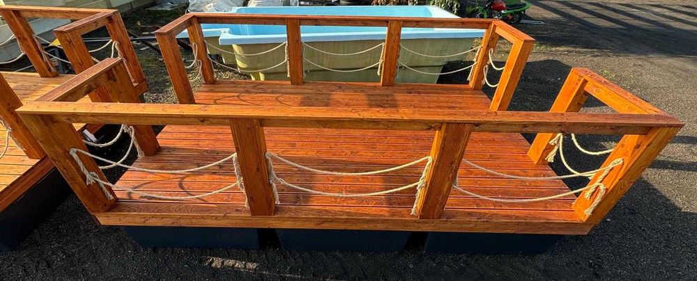 Platforma Pływająca Pomost Pływający Katamaran Taras Tratwa Działka