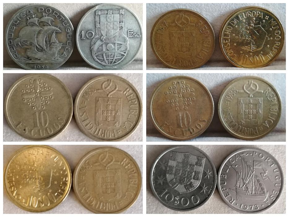 Moedas Portugal 1$00 a 100$00