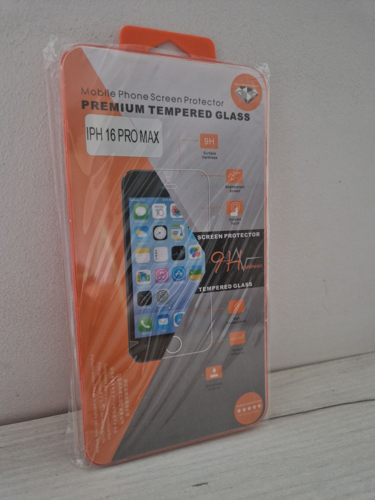 Hartowane szkło Orange do IPHONE 16 PRO MAX