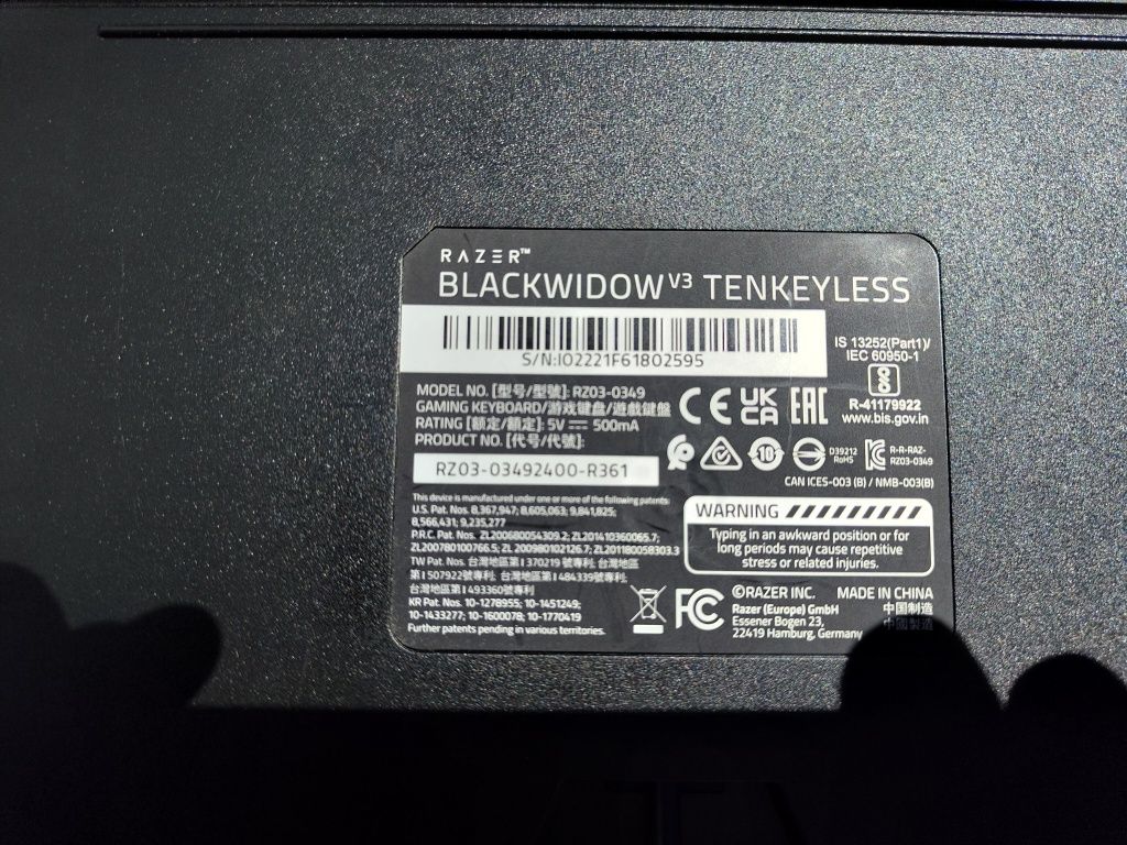 Razer Blackwindow V3 Tkl