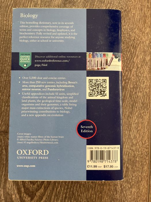 Dictionary of Biology , Oxford