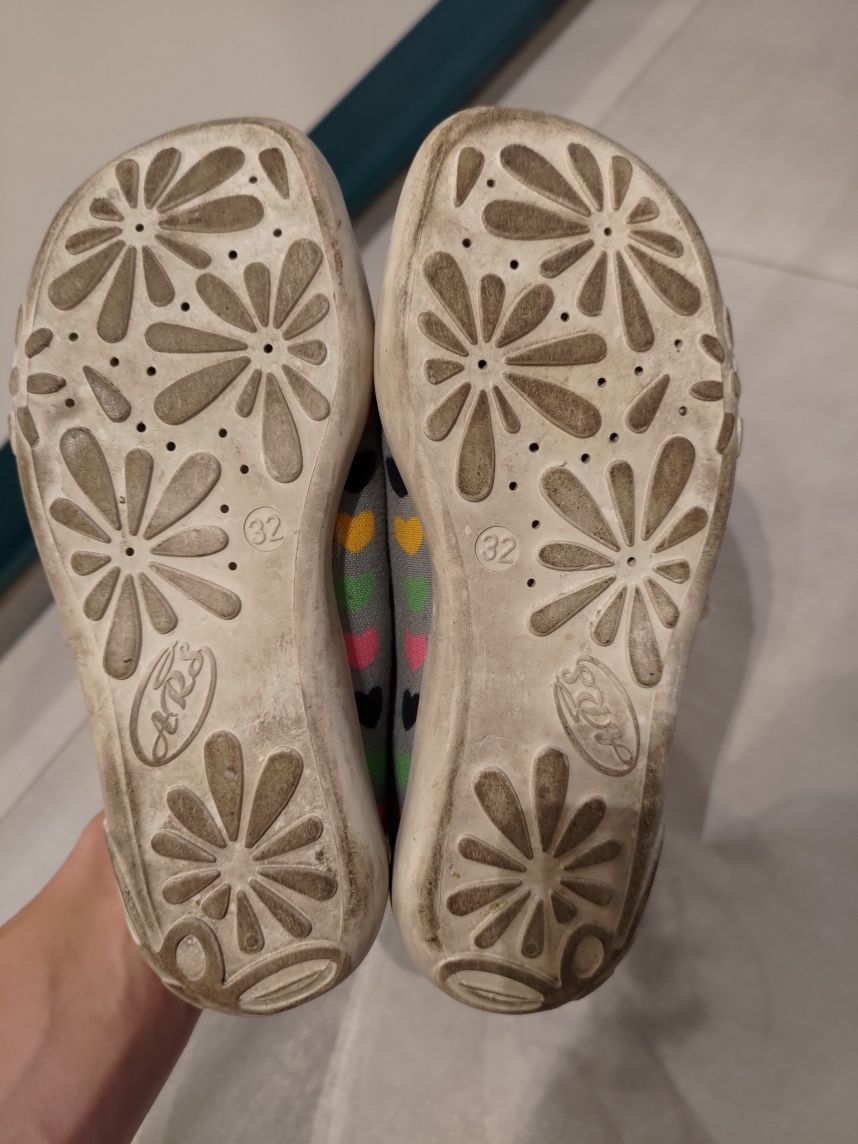 Ars buty balerinki kapcie do szkoły 32 skórzana wkładka