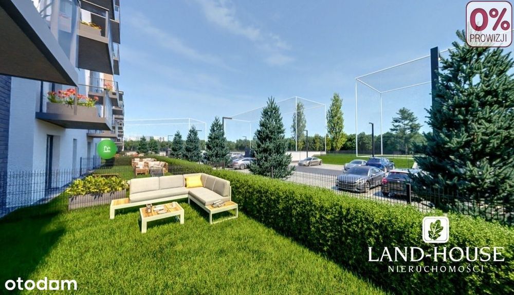 Kompaktowe M2 z ogródkiem blisko PKP