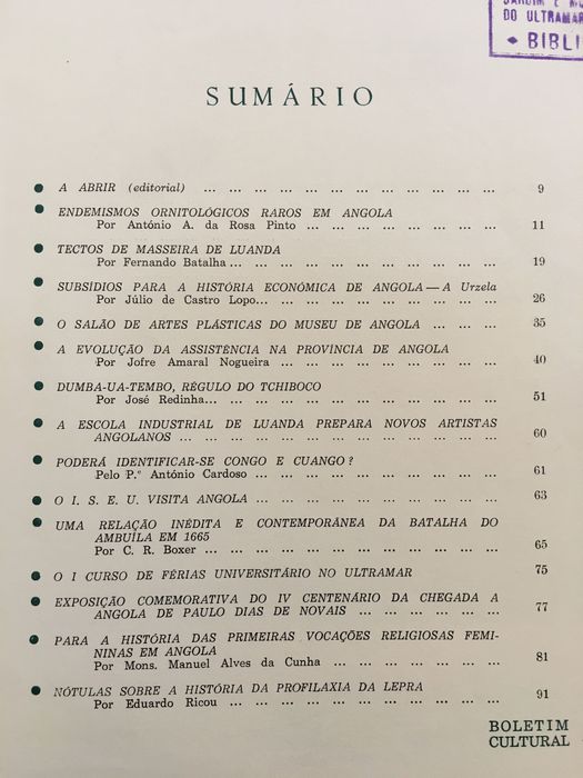Museu de Angola /Angola: Paiva Couceiro/ Dez Anos de Política Externa