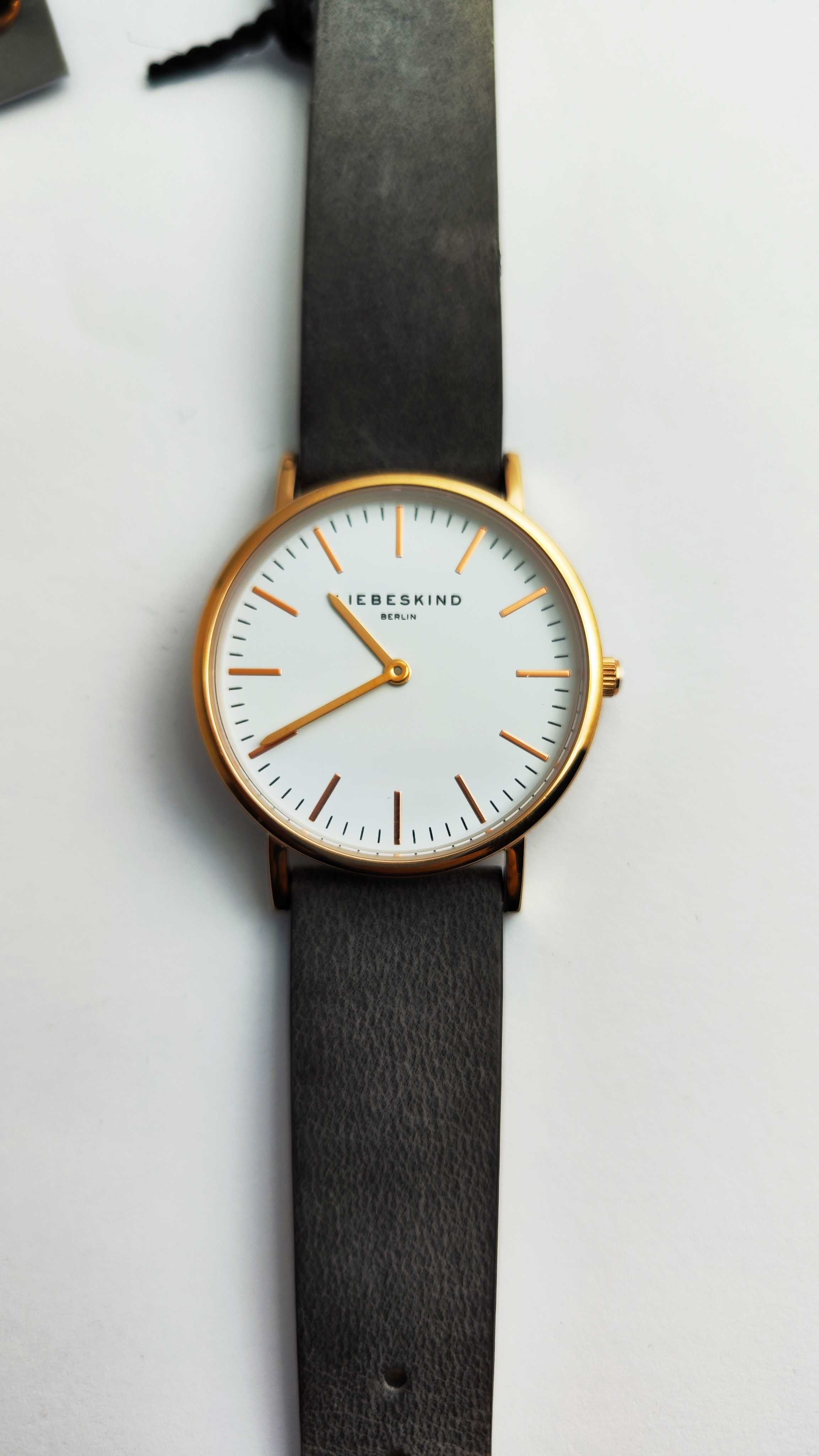 Liebeskind Berlin damski zegarek na rękę ze skórzanym paskiem (E34)