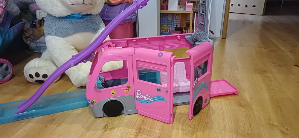 Barbie kamper marzeń camper auto zjeżdżalnia łazienka barbie orygina