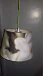 Lampa wiszaca klosz ozdobny w kwiaty