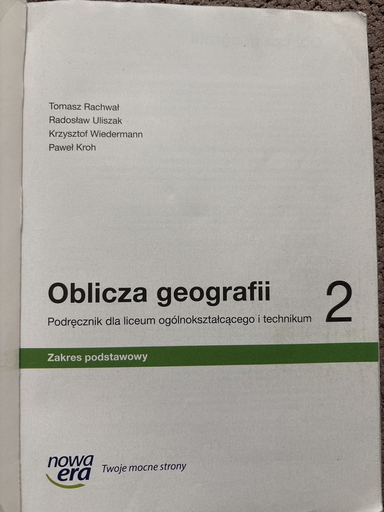 Podręcznik Oblicza geografii 2 zakres podstawowy