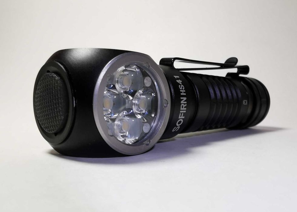 Potężna czołówka, 4 diody Nichia 519A, CRI>90, 5700K