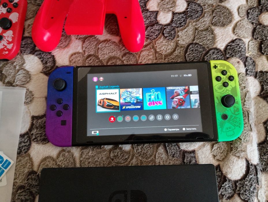 Nintendo Switch + додаткові Joycon + SD card 512 GB + 2 захисних скла