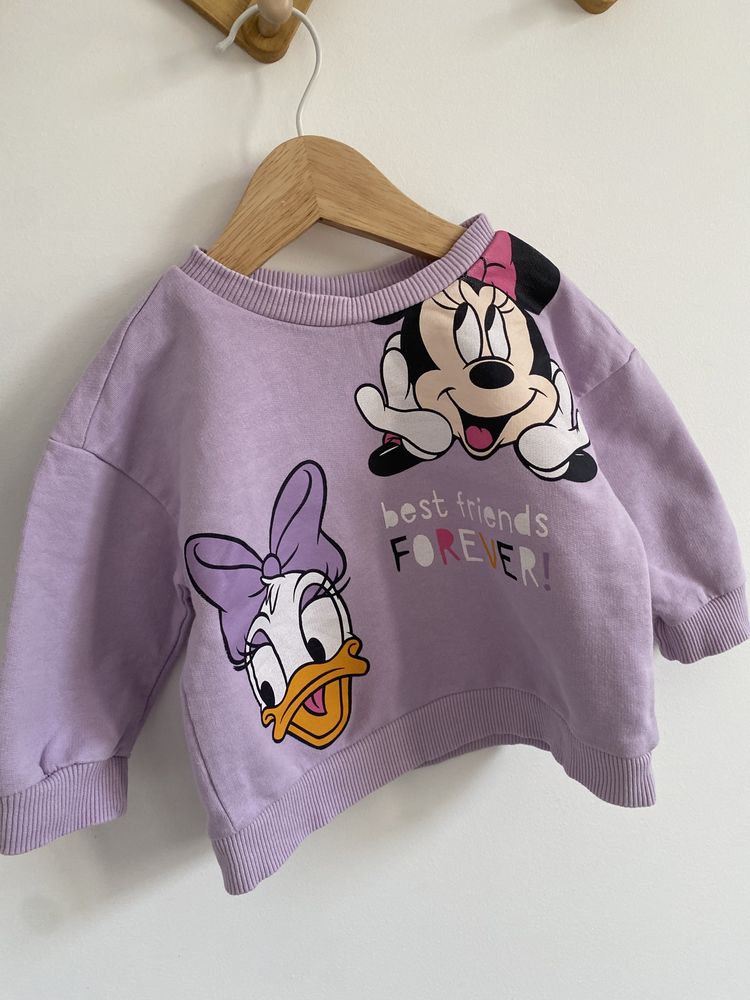 Bluza defacto 74 liliowa myszka minnie daisy disney