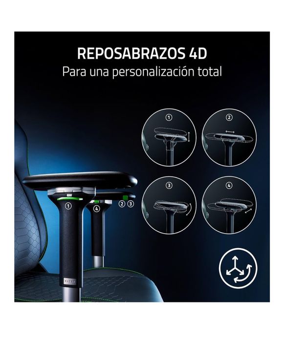 Razer Iskur V2 - Cadeira para Gamers com suporte lombar adaptativo