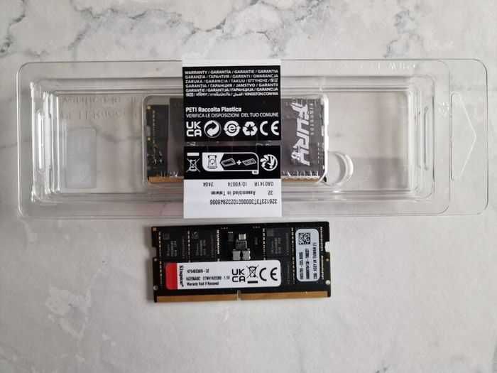Kingston Fury 2 x Ddr5 32GB 4800 Cl38 Sodimm