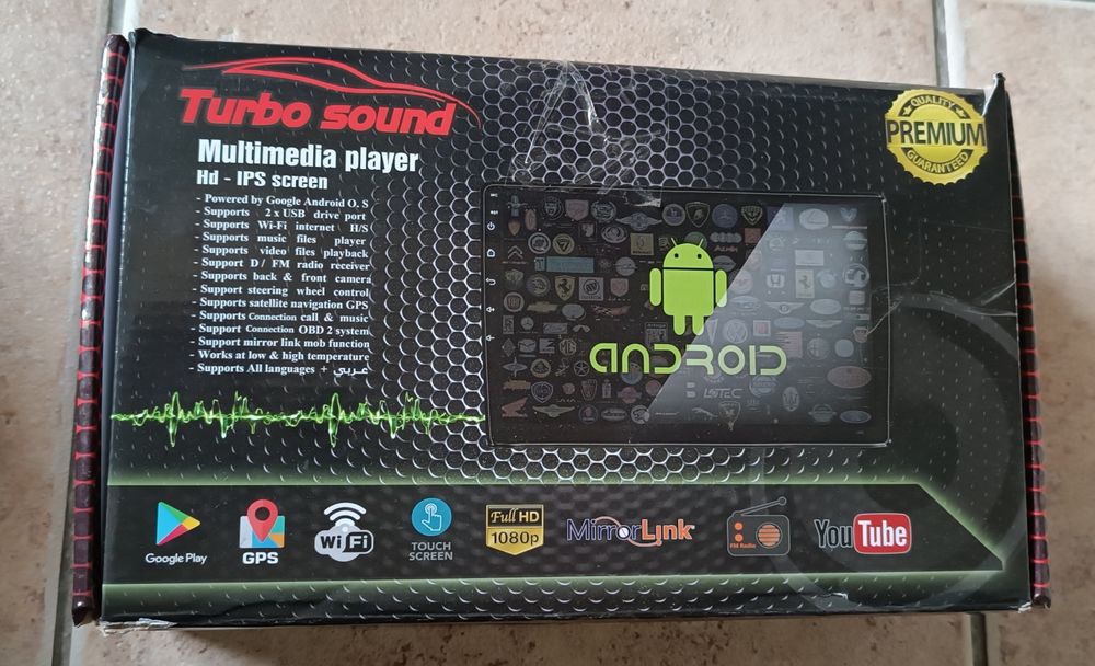 Autorrádio turbo sound 2-Din