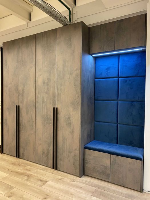 Шкаф прихожая в стиле минимализм скандинавский распашной шкаф