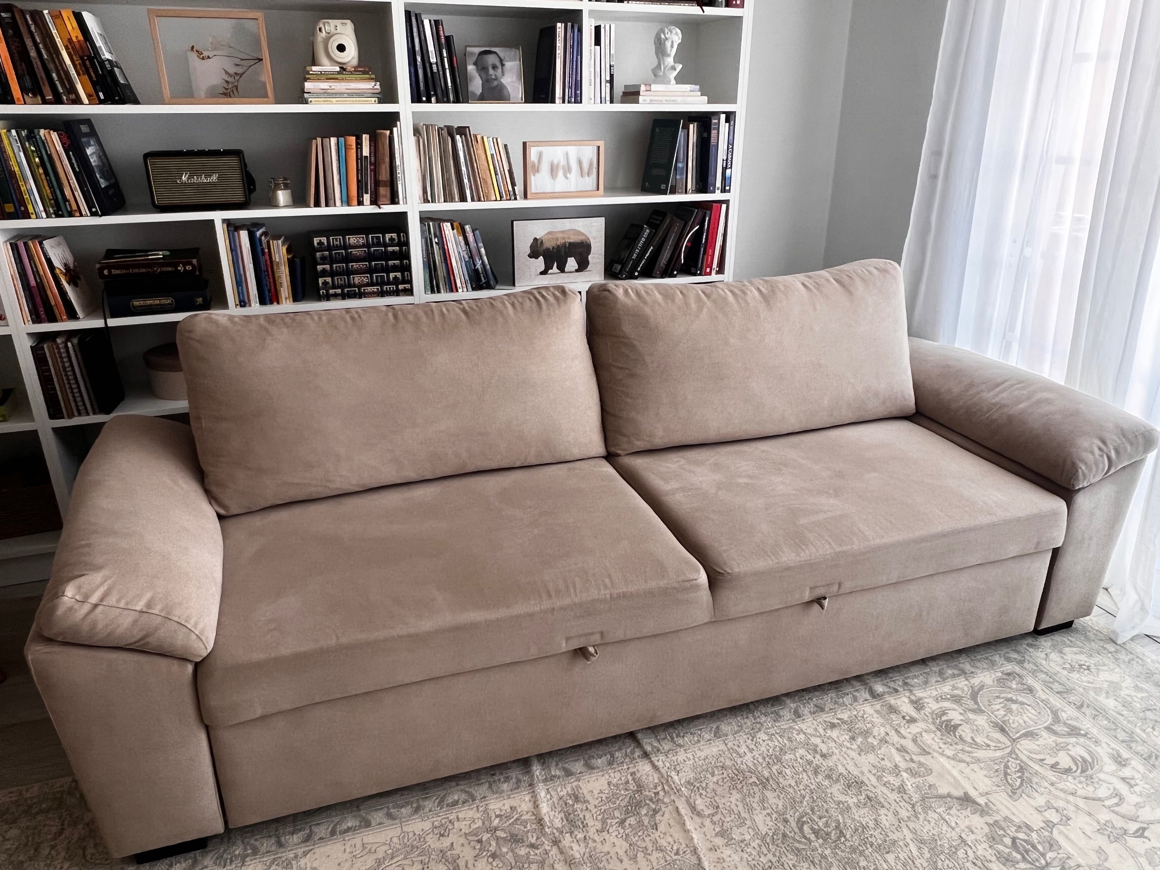 Sofá-cama conforama Beje