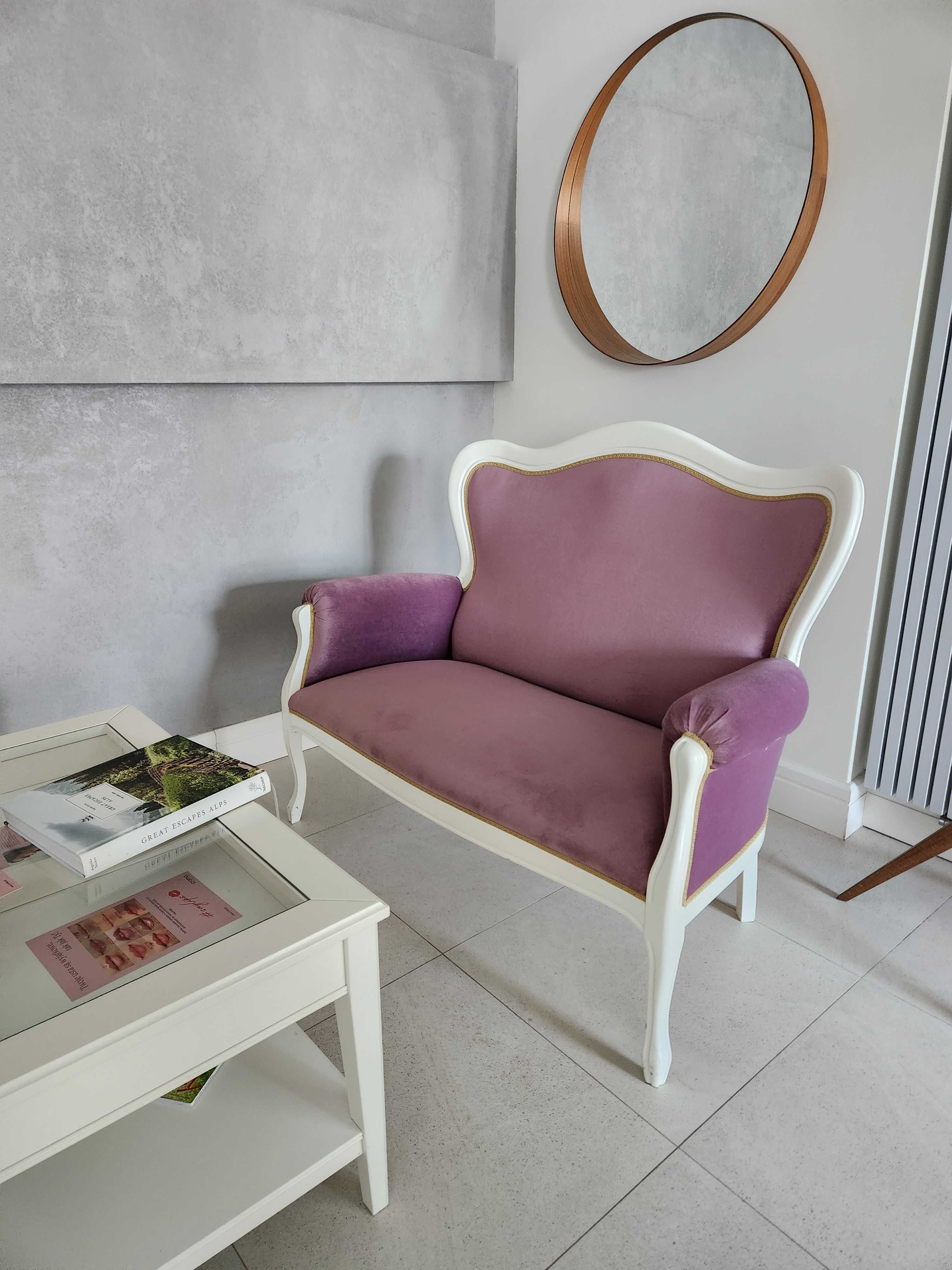 Sofa włoska premium piękna tapicerowana