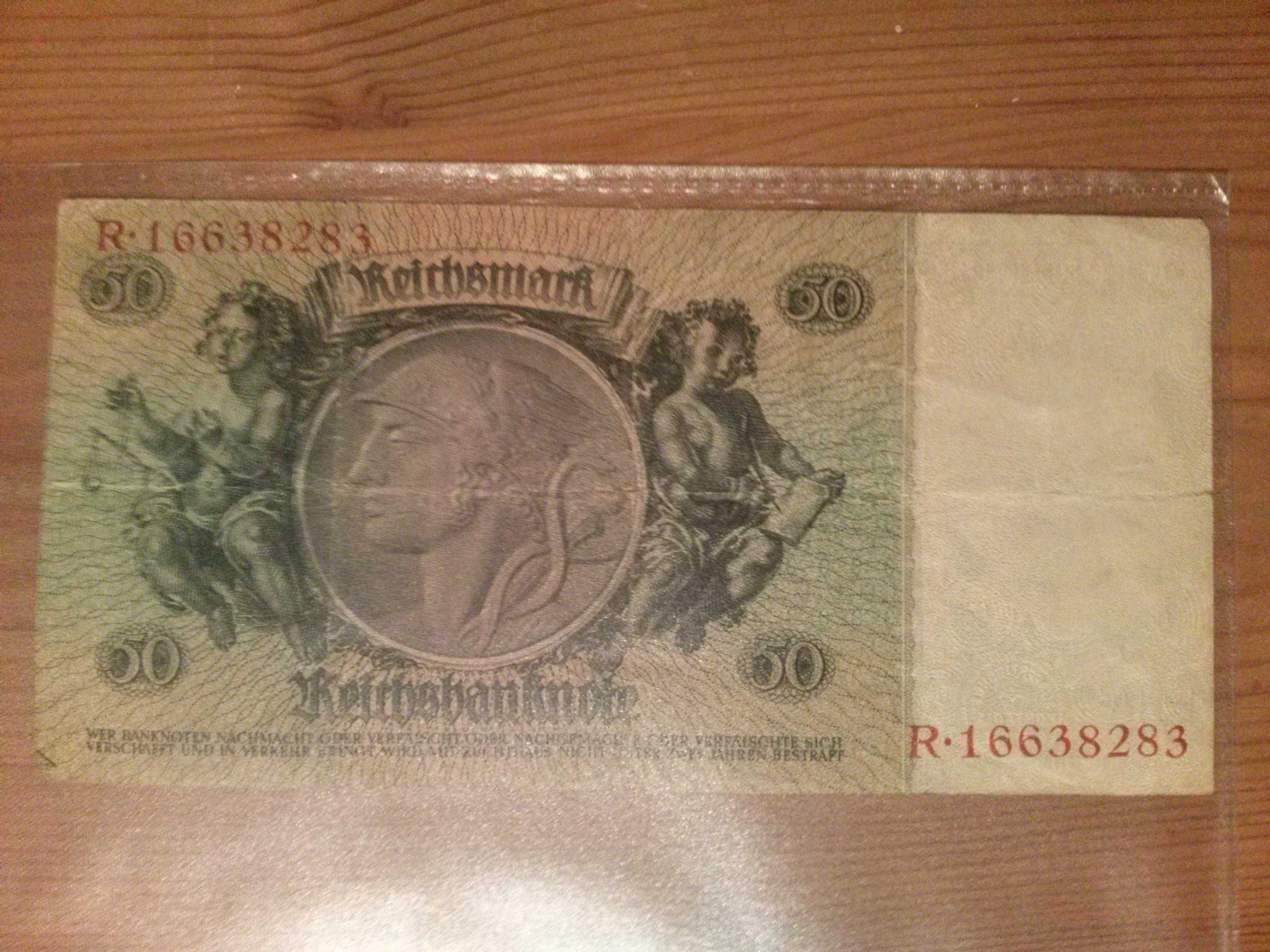 Banknot Niemiecki Przedwojenny 1933 rok