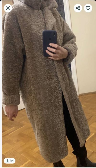 Пальто шуба альпака