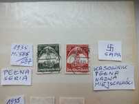 2szt. znaczki pełna seria Mi586 Niemcy 1935 Swastyka Gapa Rzesza Reich