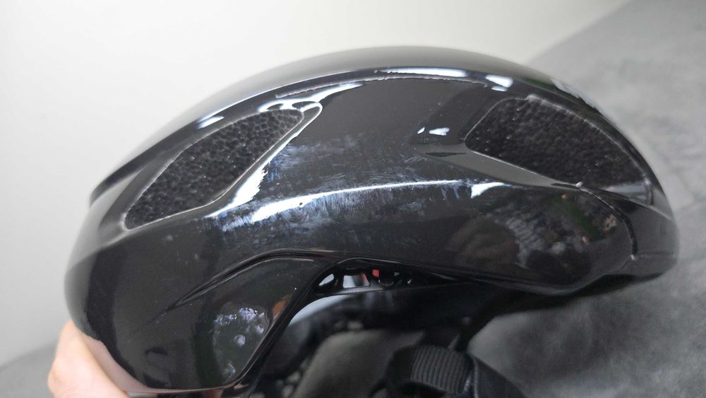 Lekki Kask rowerowy UVEX RISE all black rozmiar 52-56cm