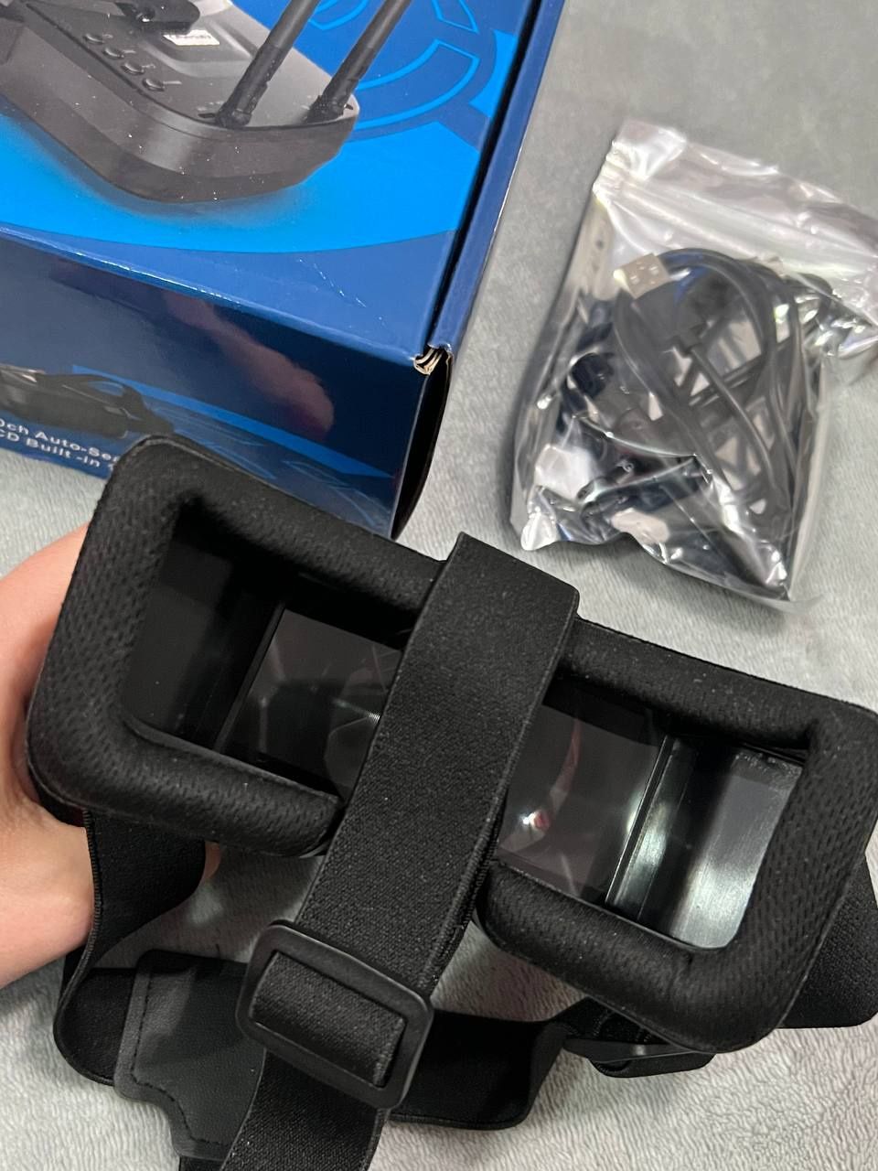 FPV окуляри шолом бюджетний для квадрокоптера та авіамоделей Goggles V