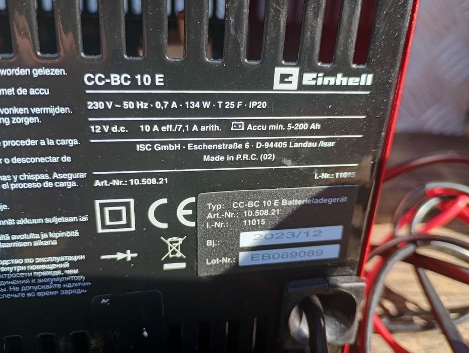 Prostownik akumulatorowy Einhell 10 amper