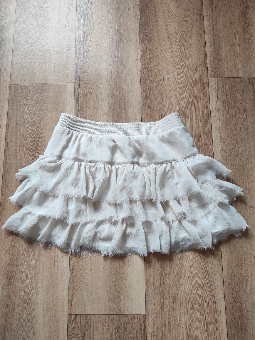 Zara Girls 152 mini beżowa spódniczka