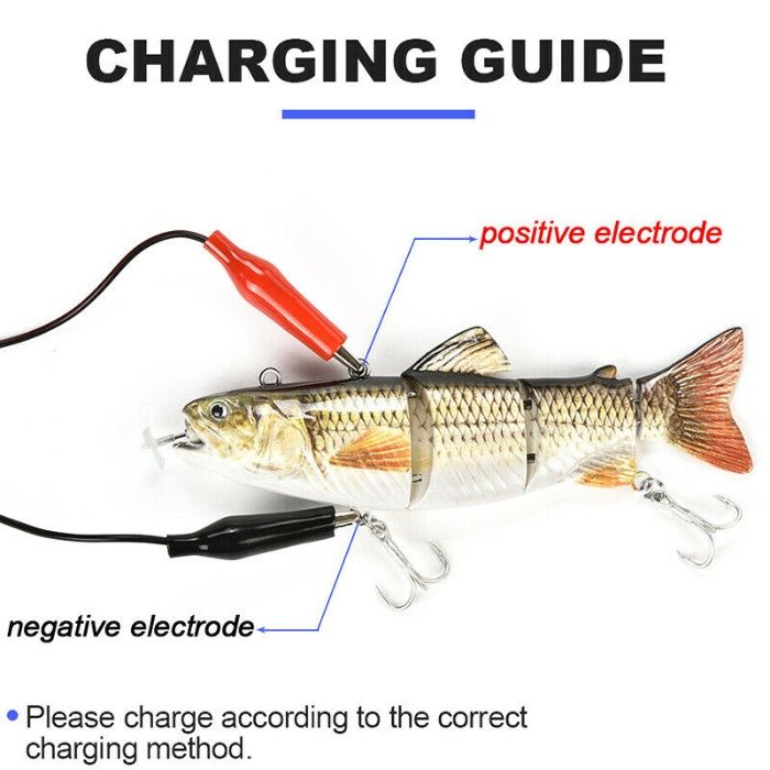 Amostra isca pesca elétrica bateria recarregável spinning robalo