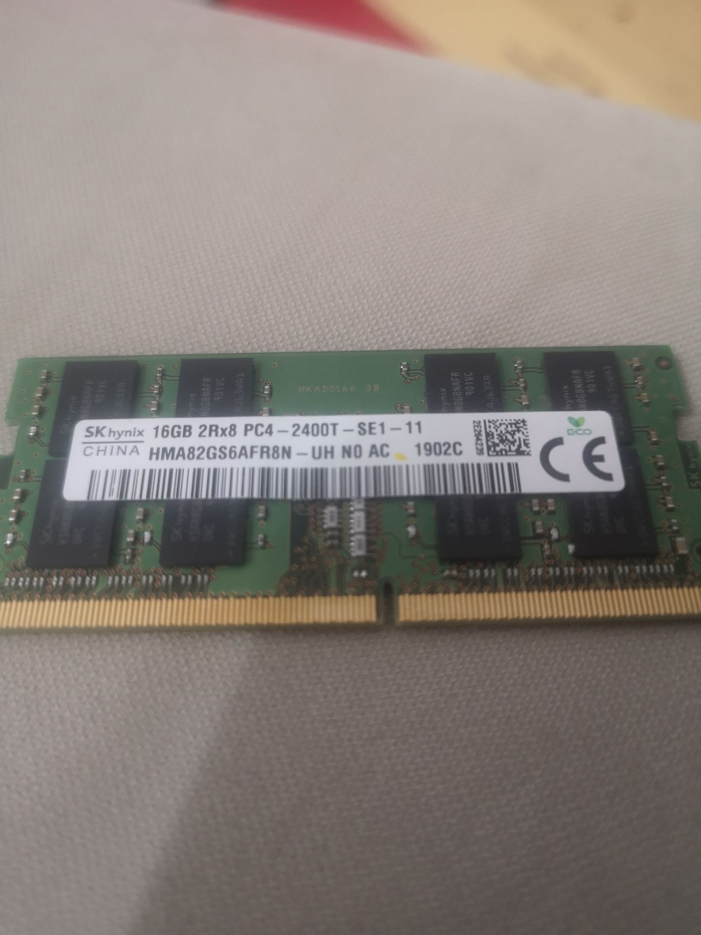 Memória RAM SO-DIMM 16gb PC4-2400 (portátil)