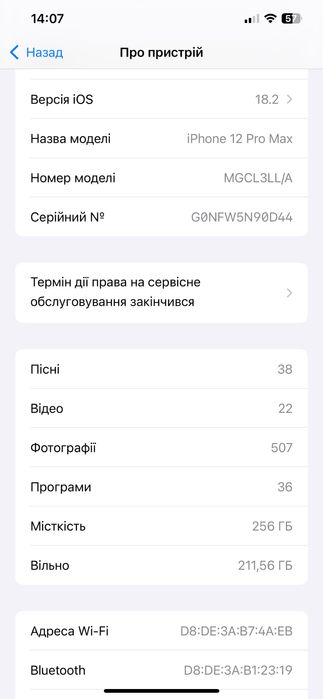 Продам власний iphone 12 pro max 256gb neverlock