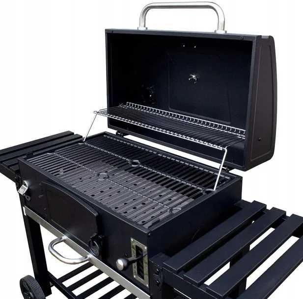 GRILL węglowy EL FUEGO ONTARIO XXL DUŻY  ruszt żeliwny składane półki!