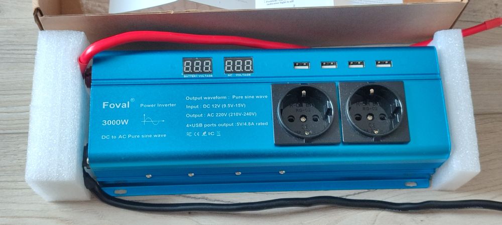 Оригінальний інвертор Foval, 3000W, чистий синус