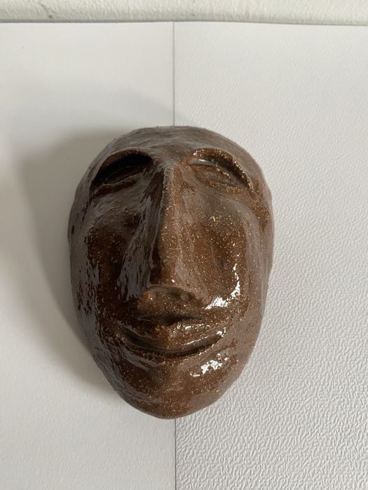 Ceramiczna maska twarz PRL Rekodzieło