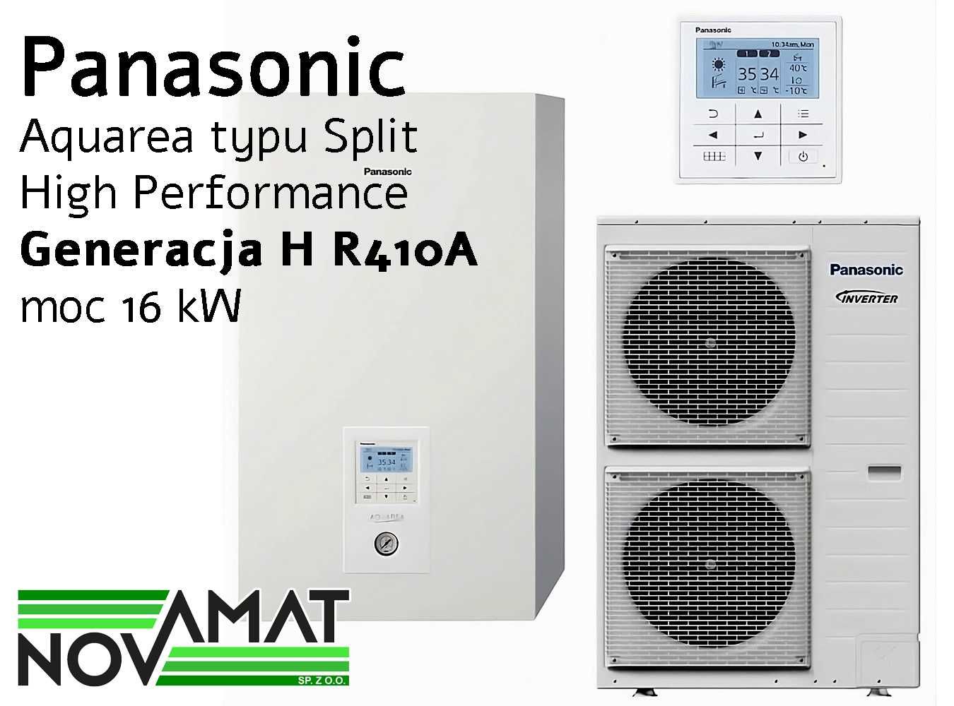 Pompa ciepła PANASONIC typu Split SERIA HP 16 kW KIT-WC16H9E8 [MONTAŻ]