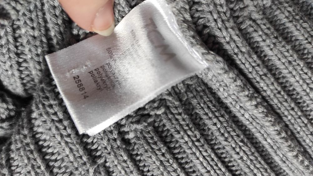 Szary sweter 146 , 152 rozpinany sweter 146 , 152