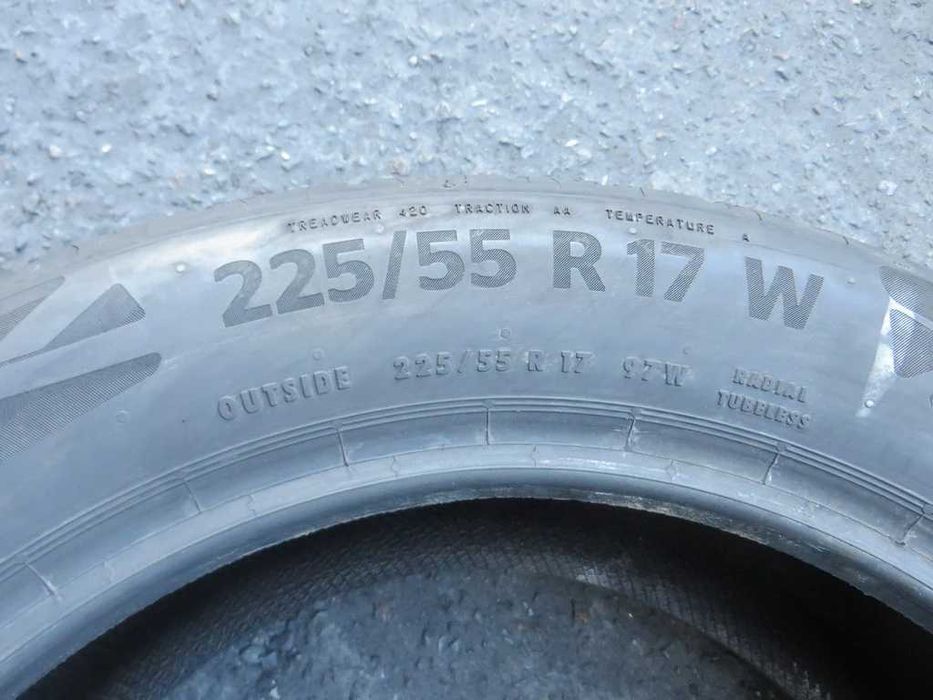 225/55 R17 97W Continental EcoContact6 літо 4штуки 2019-23рік