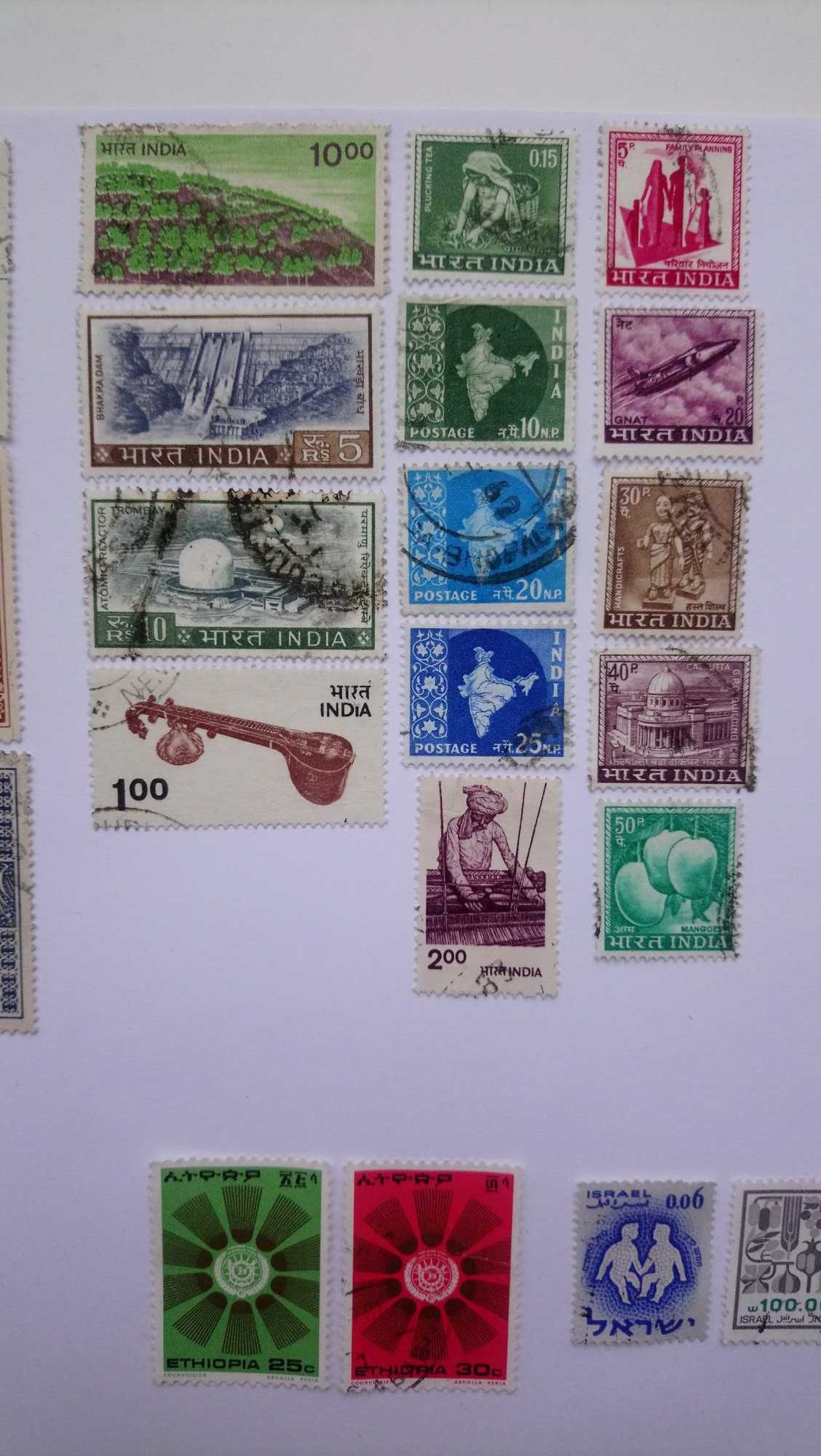 Почтовые марки Сирия Ирак Эмираты Индия Египет Эфиопия Израиль Араб