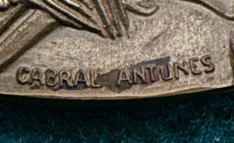 Medalha comemorativa em bronze natal 71