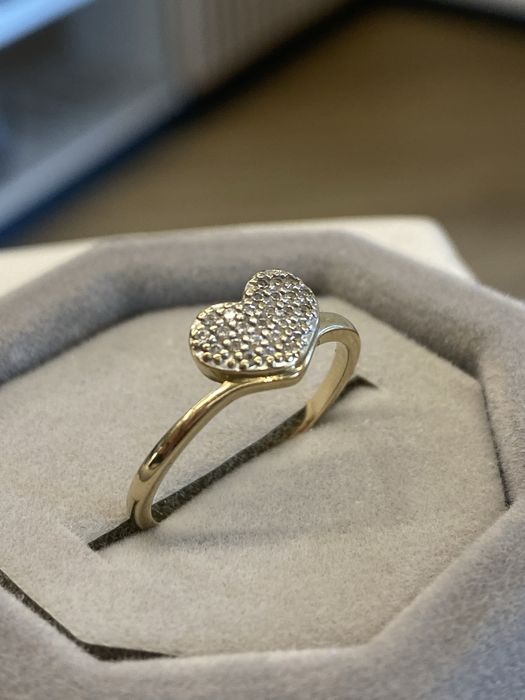 Złoty pierścionek SERCE p.333