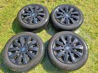 Felgi 4x100 16" z oponami zima 195/55/R16 Nissan Micra k14 V zadbane