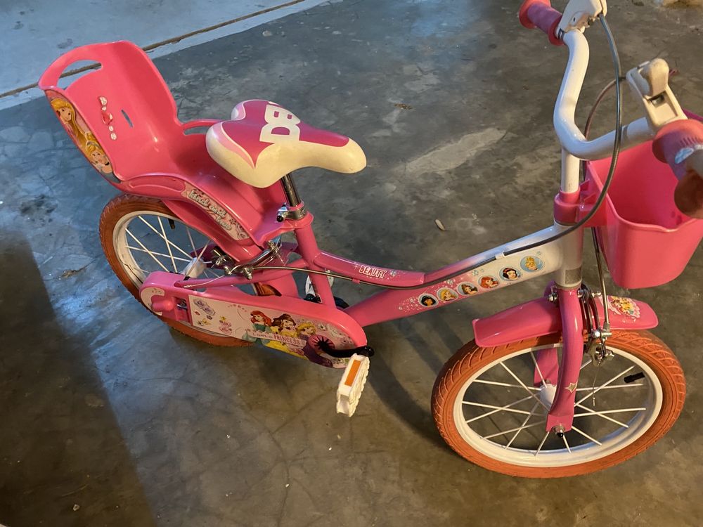Bicicleta menina princesas roda 16