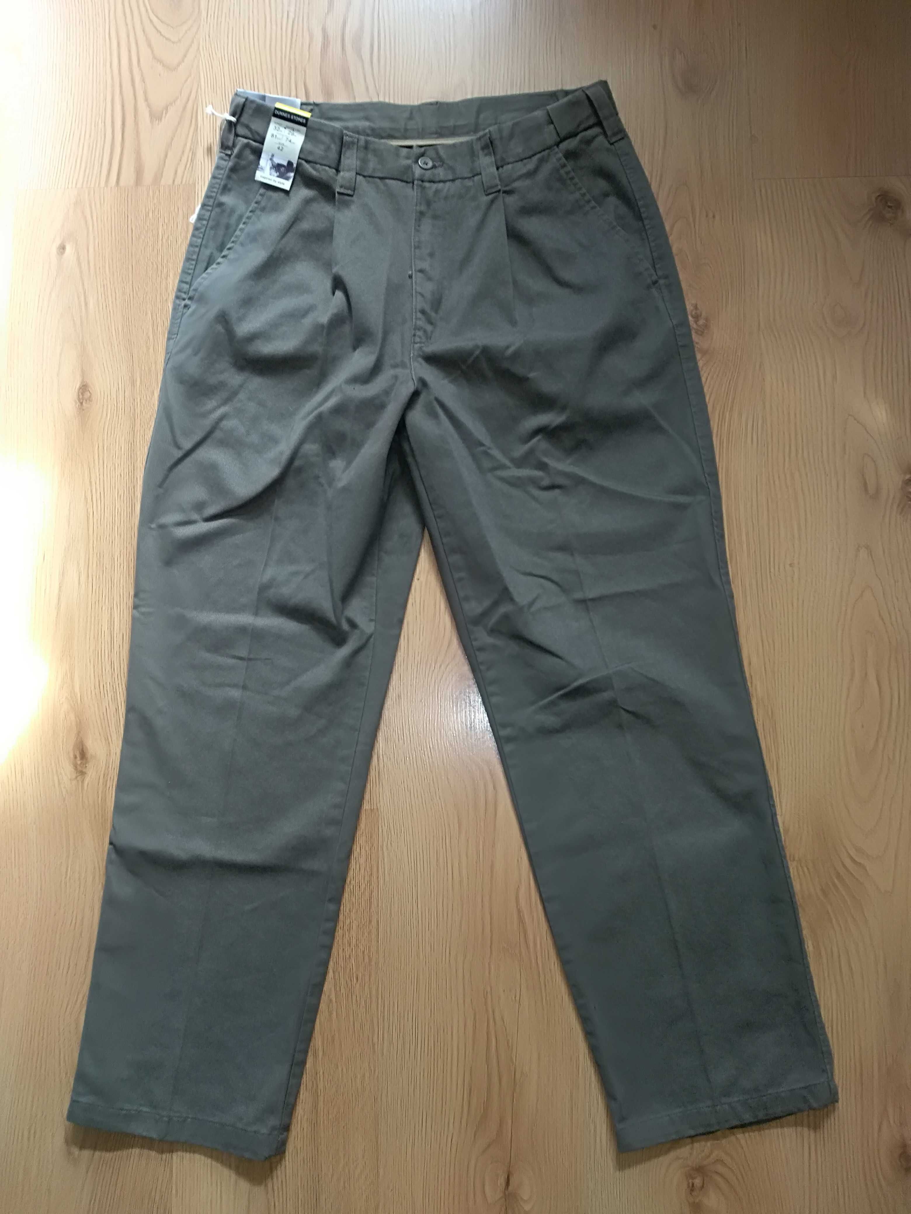 Nowe spodnie Dunnes Stories w32 L29 S khaki chino St. Bernard