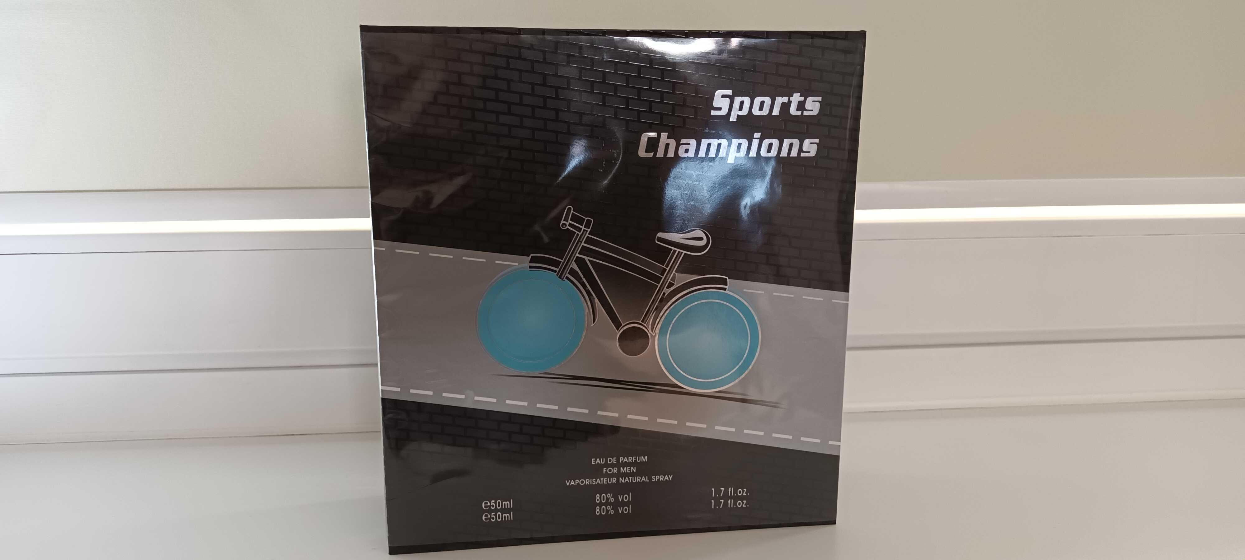 Sports Champions Tiverton. Rower. 2 męskie zapachy (perfumy). Nowy